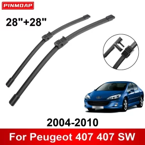 Car Front Windshield Wiper Suitable For Peugeot 407 407 SW 2004-2010 28"+28" 2PCS Front Wiper 2004 2005 2006 2008 2009 2010