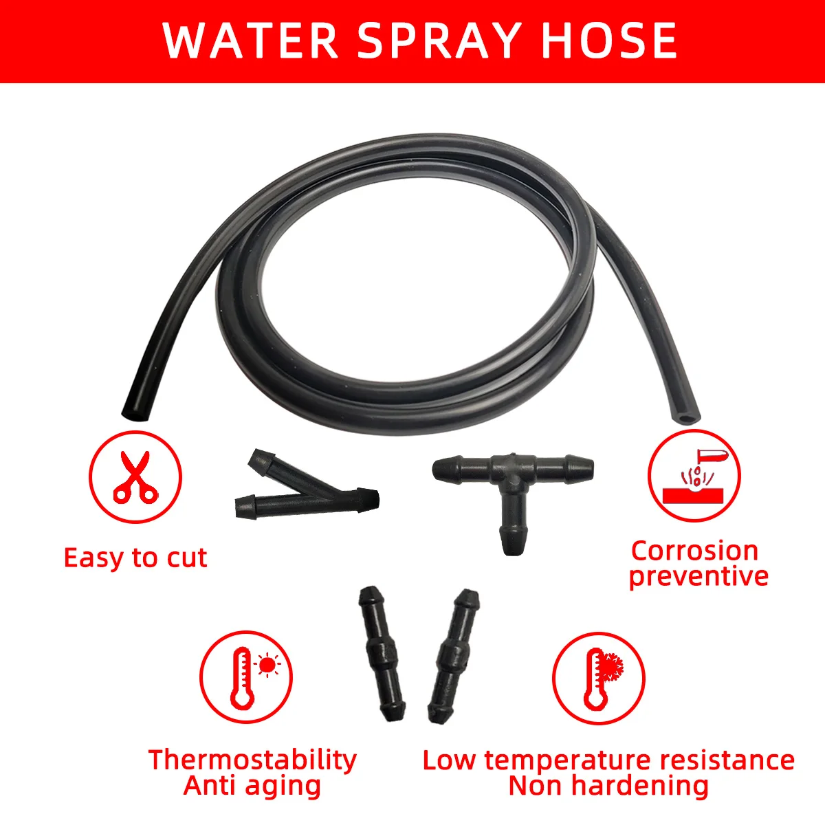 The Dual Hole Windshield Washer Nozzle Is Applicable To Most Models With Dual Hole Windshield Washer Nozzle And Wiper Spray - Image 6