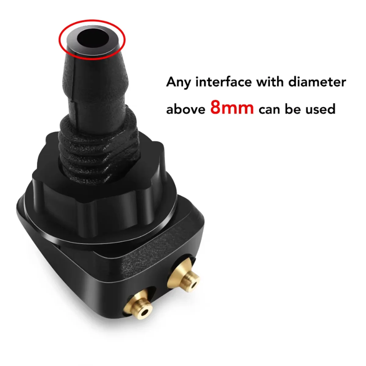 The Dual Hole Windshield Washer Nozzle Is Applicable To Most Models With Dual Hole Windshield Washer Nozzle And Wiper Spray - Image 4