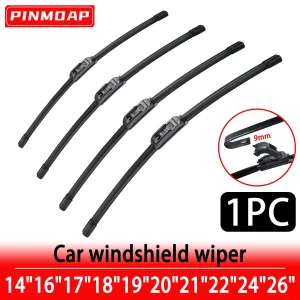 Automobile Windshield Wiper Universal J/U Hook Wiper 14"15"16"17"18"19"20"21"22"24"26" Natural Rubber Strip Wiper Car Parts