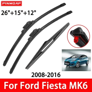 1/2/3/4/6PCS 11 Layer Rubber Strip Car Wiper Blade Is Suitable For Ford Fiesta MK6 2008-2016 Front And Rear Wiper Blade Brushes