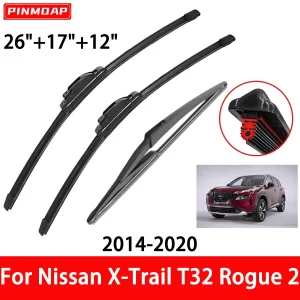 1/2/3/4/6pcs 11 Layer Rubber Strip Wiper Suitable For Nissan X-Trail T32 Rogue 2 2014-2020 Front And Rear Wiper Blade Auto Parts