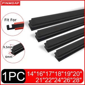 PINMOAP Car Wiper Filler Strip 6mm Natural Rubber Strip 14"16"17"18"19"20"21"22"24"26"28"Can Be Cut Wiper Filler Strip Car Parts